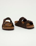 Birkenstock Велурени чехли Arizona в кафяво