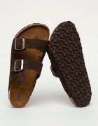 Birkenstock Велурени чехли Arizona в кафяво