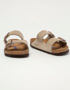 Birkenstock Велурени чехли Arizona в сиво 951301