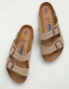 Birkenstock Велурени чехли Arizona в сиво 951301