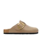 Birkenstock Велурени чехли Boston Big Buckle Shearling