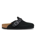 Birkenstock Велурени чехли Boston Braided в черно 1030497