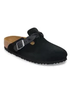 Birkenstock Велурени чехли Boston Braided в черно 1030497