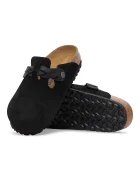 Birkenstock Велурени чехли Boston Braided в черно 1030497