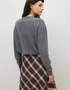 BIZUU пуловер дамски от вълна WOOLY сив WOOLY SZARY