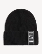 BIZUU шапка beanie дамска от вълна LORE черна LORE CZARNY