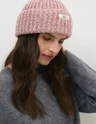 BIZUU шапка beanie дамска с вълна BALBI розова BALBI RÓŻOWY