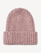 BIZUU шапка beanie дамска с вълна BALBI розова BALBI RÓŻOWY