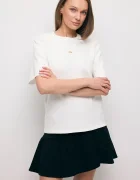 BIZUU Тениска MELISA дамска в бяло MELISA KREMOWY