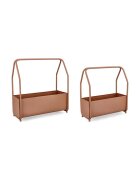 Bizzotto Балконска саксия Keyra 52 x 23 x 52 / 42 x 21 x 47 cm (2 броя)