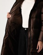 Blauer пухено яке дамско кафяво BLDK03389