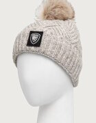 Blauer шапка с помпон дамска с вълна бежова BLDA05565