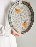 Bloomingville чиния за сервиране от каменинови изделия 34 x 35 x 25 cm