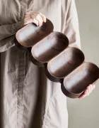 Bloomingville Декоративен поднос Maluna 33 x 35 x 175 cm в кафяво
