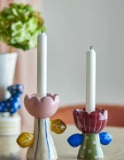 Bloomingville Комплект свещници стоящ от каменинови изделия 82062954