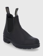 BLUNDSTONE Кожени боти челси 510 дамски в черно с равна подметка