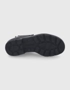 BLUNDSTONE Кожени боти челси 510 дамски в черно с равна подметка