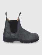 BLUNDSTONE Кожени боти челси 587 дамски в сиво с равна подметка 587
