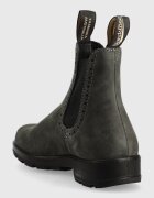 BLUNDSTONE Велурени боти челси 1630 в сиво с равна подметка