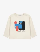 Bobo Choses Бебешка памучна блуза с дълъг ръкав Doggy Mate
