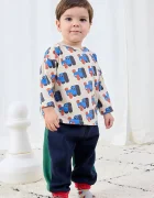 Bobo Choses Бебешка памучна блуза с дълъг ръкав Doggy Mate