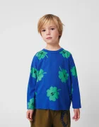 Bobo Choses Бебешка памучна блуза с дълъг ръкав Lucky Clover