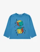 Bobo Choses Бебешка памучна блуза с дълъг ръкав Roll The Dice
