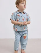 Bobo Choses Бебешка памучна риза Morning Egg