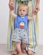 Bobo Choses Бебешки къс панталон от памук Morning Egg
