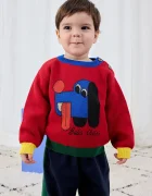 Bobo Choses Бебешки памучен пуловер Doggy Mate