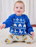 Bobo Choses Бебешки памучен пуловер Farm jaquard