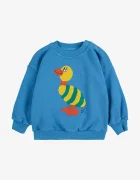 Bobo Choses Бебешки памучен суичър Striped Duck