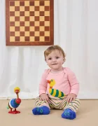 Bobo Choses Бебешко боди Stripped Duck