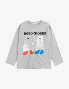 Bobo Choses блуза с дълги ръкави за деца от памук Booty Ghosts сива B226AC010