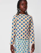 Bobo Choses Детска блуза с дълги ръкави Geometric Scacs