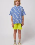 Bobo Choses Детска памучна тениска с яка Wavy
