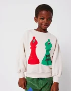 Bobo Choses Детски памучен суичър Checkmate