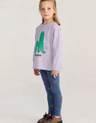 Bobo Choses клин за деца от памук с еластан Stamp Bloom тъмносин със стандартна талия B226AC052