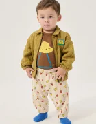 Bobo Choses спортен панталон дамски Mush Monster бежов със стандартна талия B226AB117