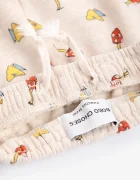 Bobo Choses спортен панталон дамски Mush Monster бежов със стандартна талия B226AB117