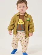 Bobo Choses спортен панталон дамски Mush Monster бежов със стандартна талия B226AB117