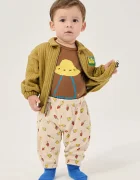 Bobo Choses спортен панталон дамски Mush Monster бежов със стандартна талия B226AB117