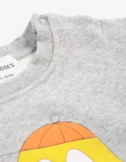 Bobo Choses суичър за деца от памук Bigtooth Lemon сив B226AB055
