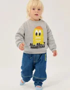 Bobo Choses суичър за деца от памук Bigtooth Lemon сив B226AB055
