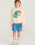 Bobo Choses суичър за деца от памук Hug Hairy Monster бежов B226AC028