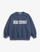 Bobo Choses суичър за деца от памук тъмносин B226AC033