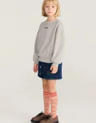 Bobo Choses уголемен суичър за деца от памук Mush Monster сив B226AC036
