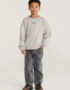 Bobo Choses уголемен суичър за деца от памук Mush Monster сив B226AC036