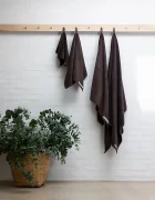 bongusta Малка памучна кърпа Naram 50 x 80 cm в кафяво