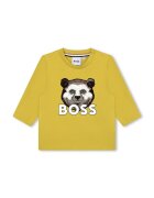 BOSS Бебешка памучна блуза с дълъг ръкав